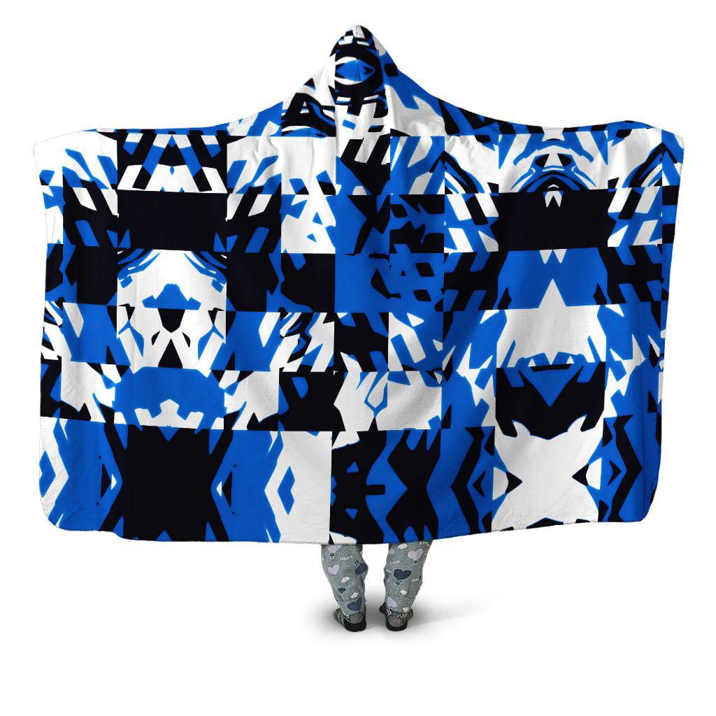 Blue Digital Hooded Blanket, Big Tex Funkadelic, | iEDM