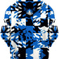 Blue Digital Unisex Zip-Up Hoodie, Big Tex Funkadelic, | iEDM