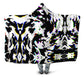Cow Hide Print Rave Drip Hooded Blanket, Big Tex Funkadelic, | iEDM