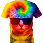Big Tex Funkadelic Kitten Tie-Dye Men's T-Shirt - iEDM