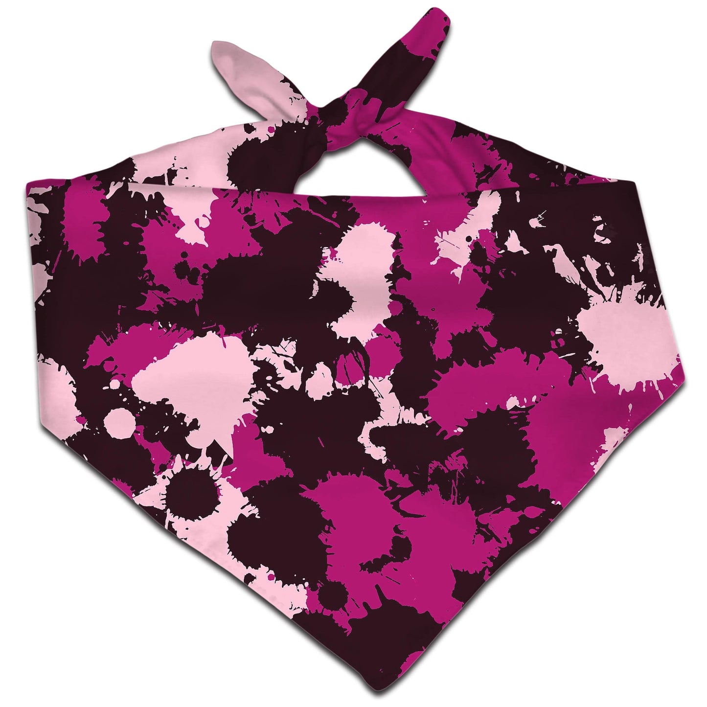 Mauve Pink Paint Splatter Camo Bandana, Big Tex Funkadelic, | iEDM