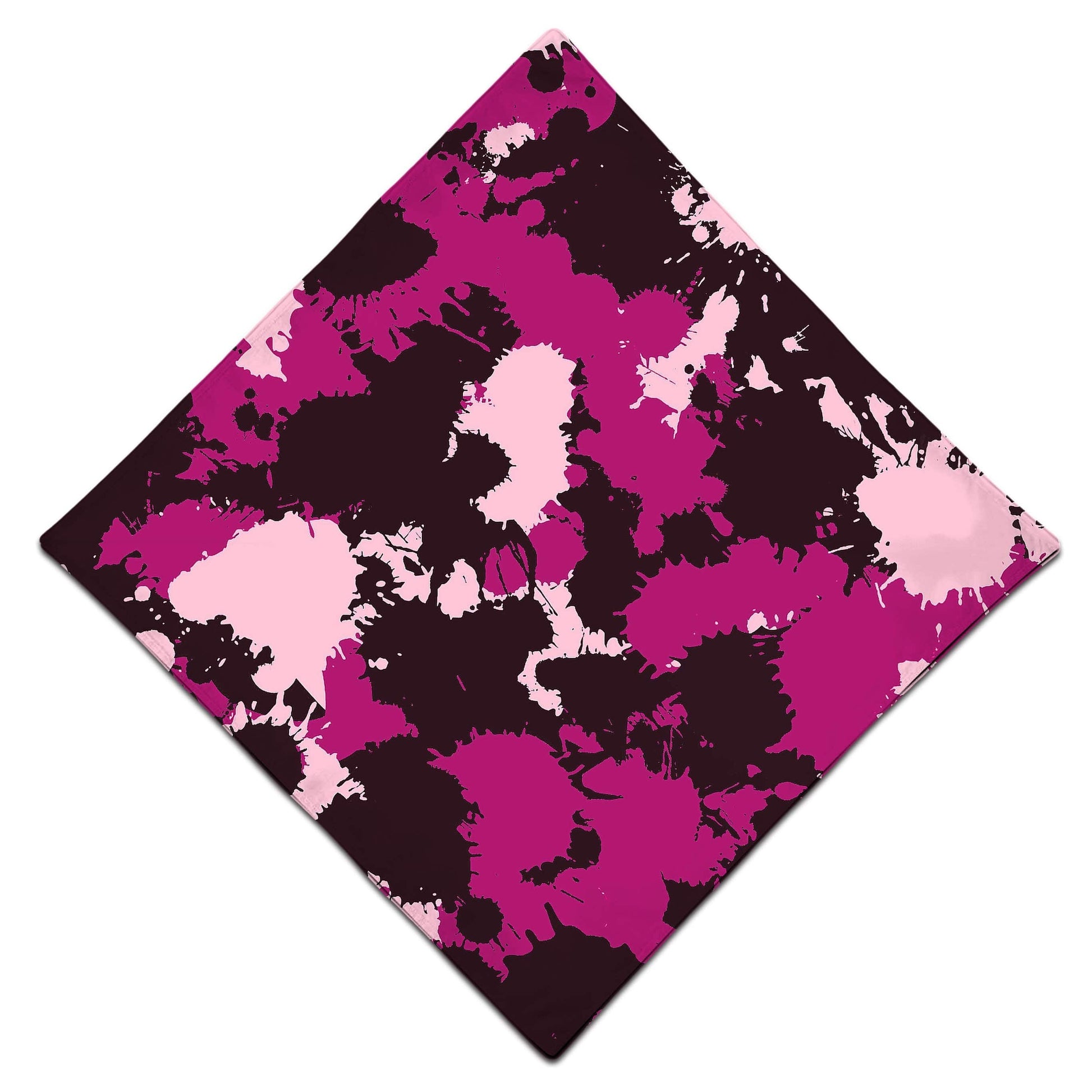 Mauve Pink Paint Splatter Camo Bandana, Big Tex Funkadelic, | iEDM