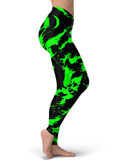 Big Tex Funkadelic - Neon Graffiti Paint Splatter Leggings