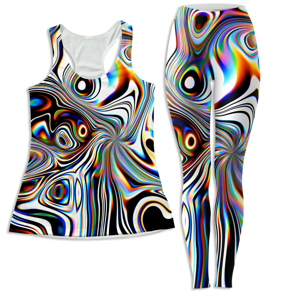 Oil Aura Women's Tank and Leggings Combo, Glass Prism Studios, | iEDM