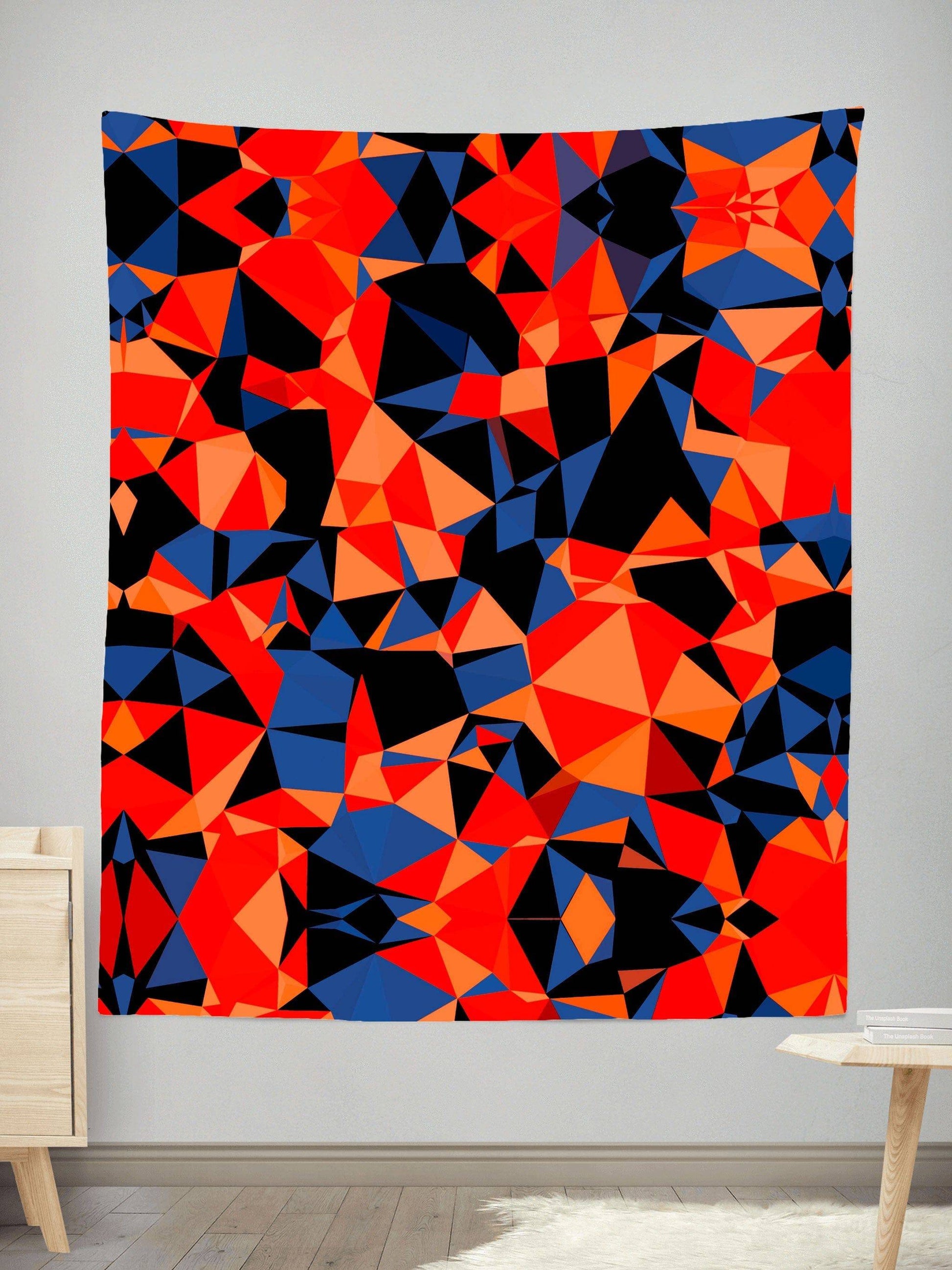 Orange and Black Geo Tapestry, Big Tex Funkadelic, | iEDM