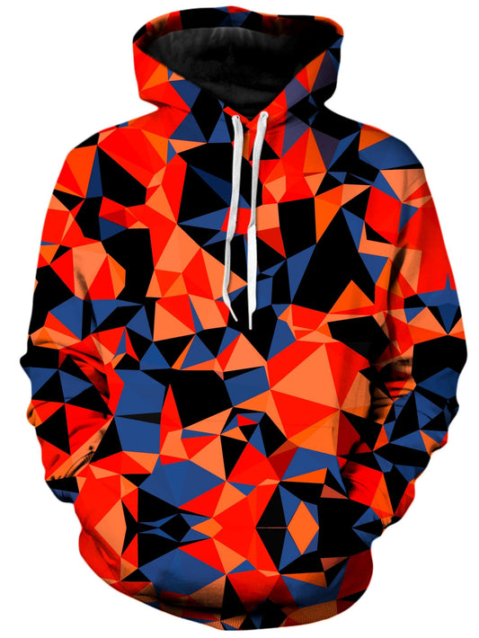 Orange and Black Geo Unisex Hoodie, Big Tex Funkadelic, | iEDM