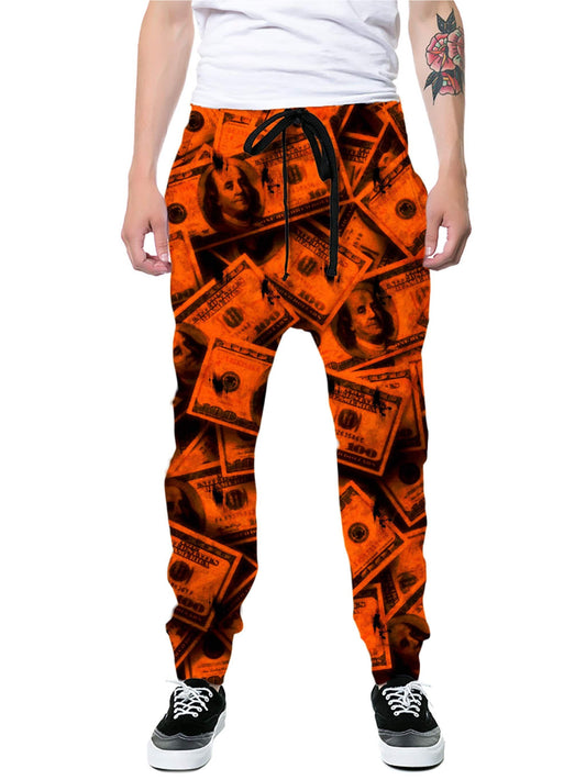 Orange Grunge Money Joggers, Big Tex Funkadelic, | iEDM