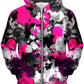 Pink and Grey Paint Splatter Unisex Zip-Up Hoodie, Big Tex Funkadelic, | iEDM