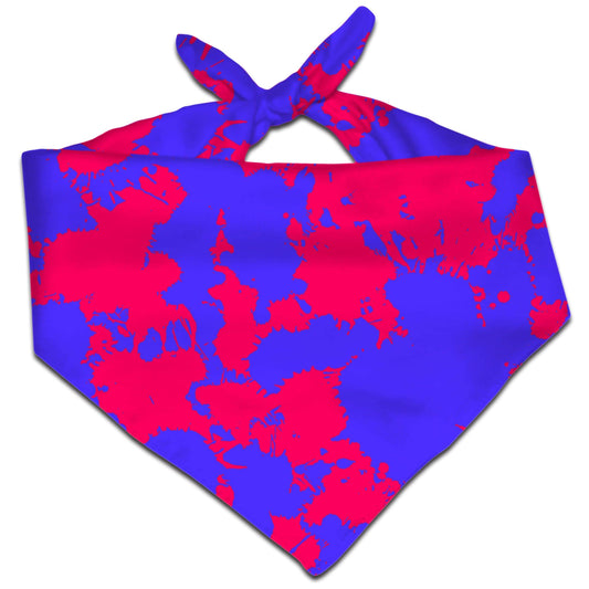 Pink and Violet Paint Splatter Bandana, Big Tex Funkadelic, | iEDM