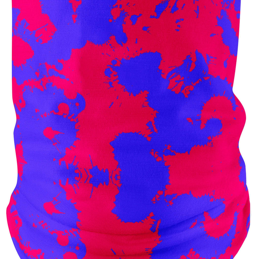 Pink and Violet Paint Splatter Bandana Mask, Big Tex Funkadelic, | iEDM