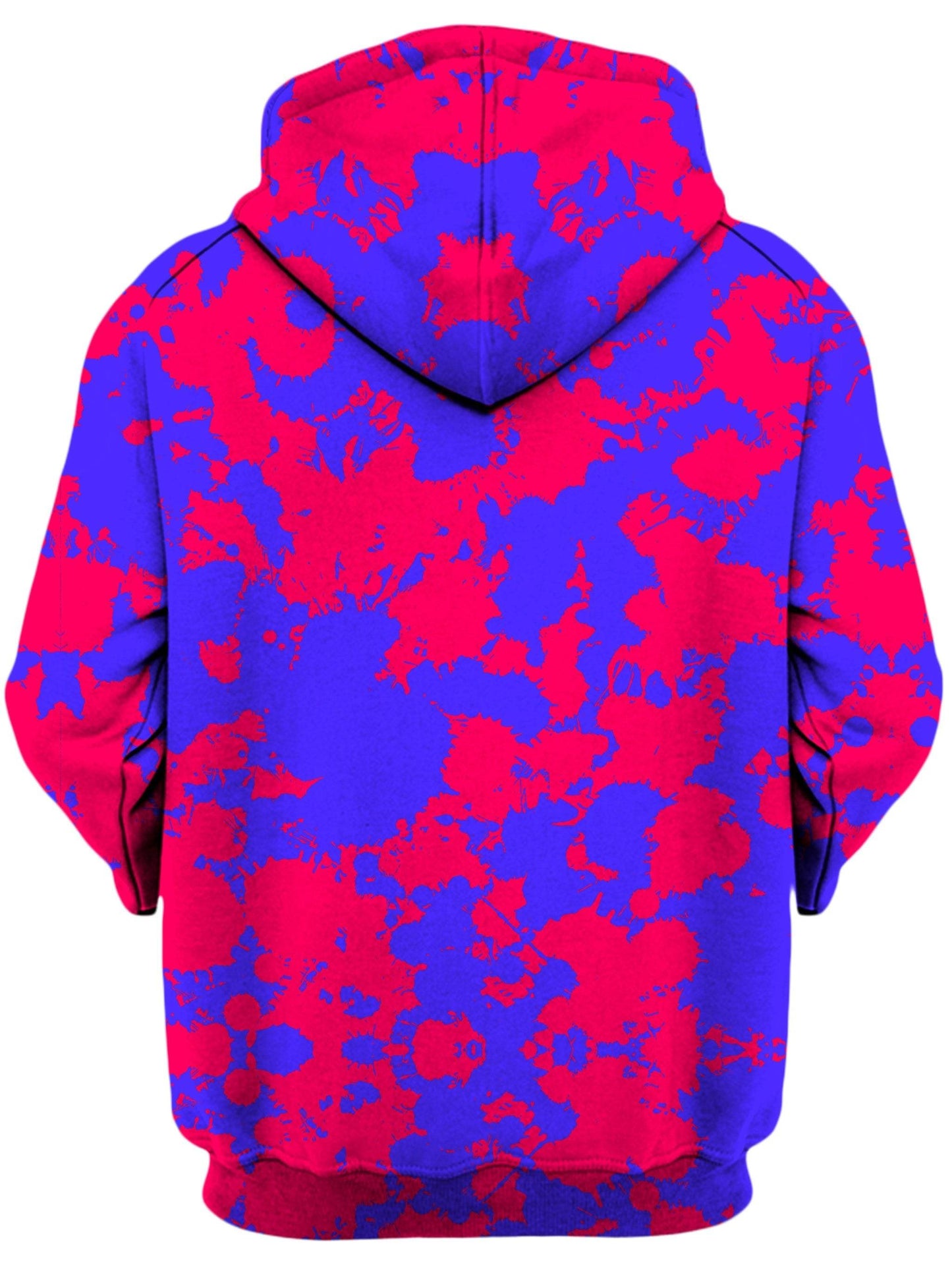 Pink and Violet Paint Splatter Unisex Zip-Up Hoodie, Big Tex Funkadelic, | iEDM