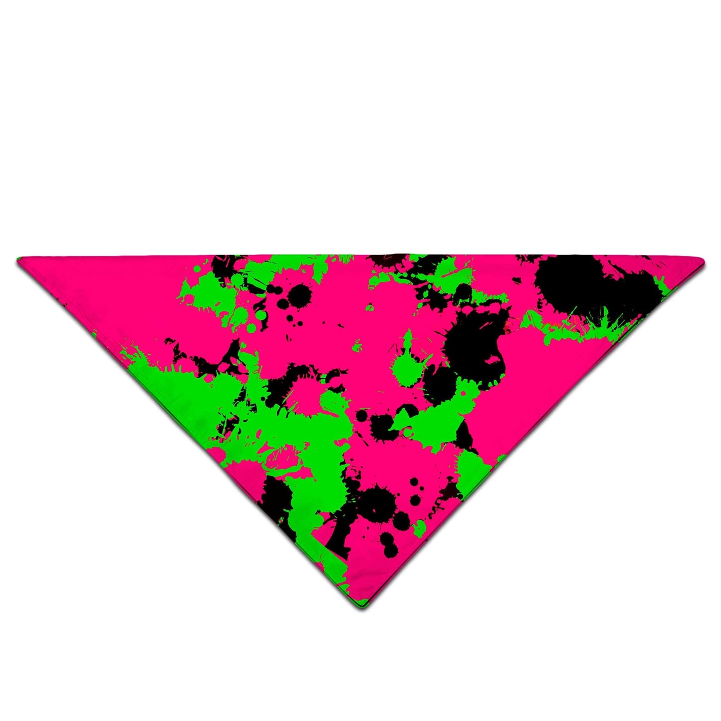 Pink Black and Green Paint Splatter Bandana, Big Tex Funkadelic, | iEDM