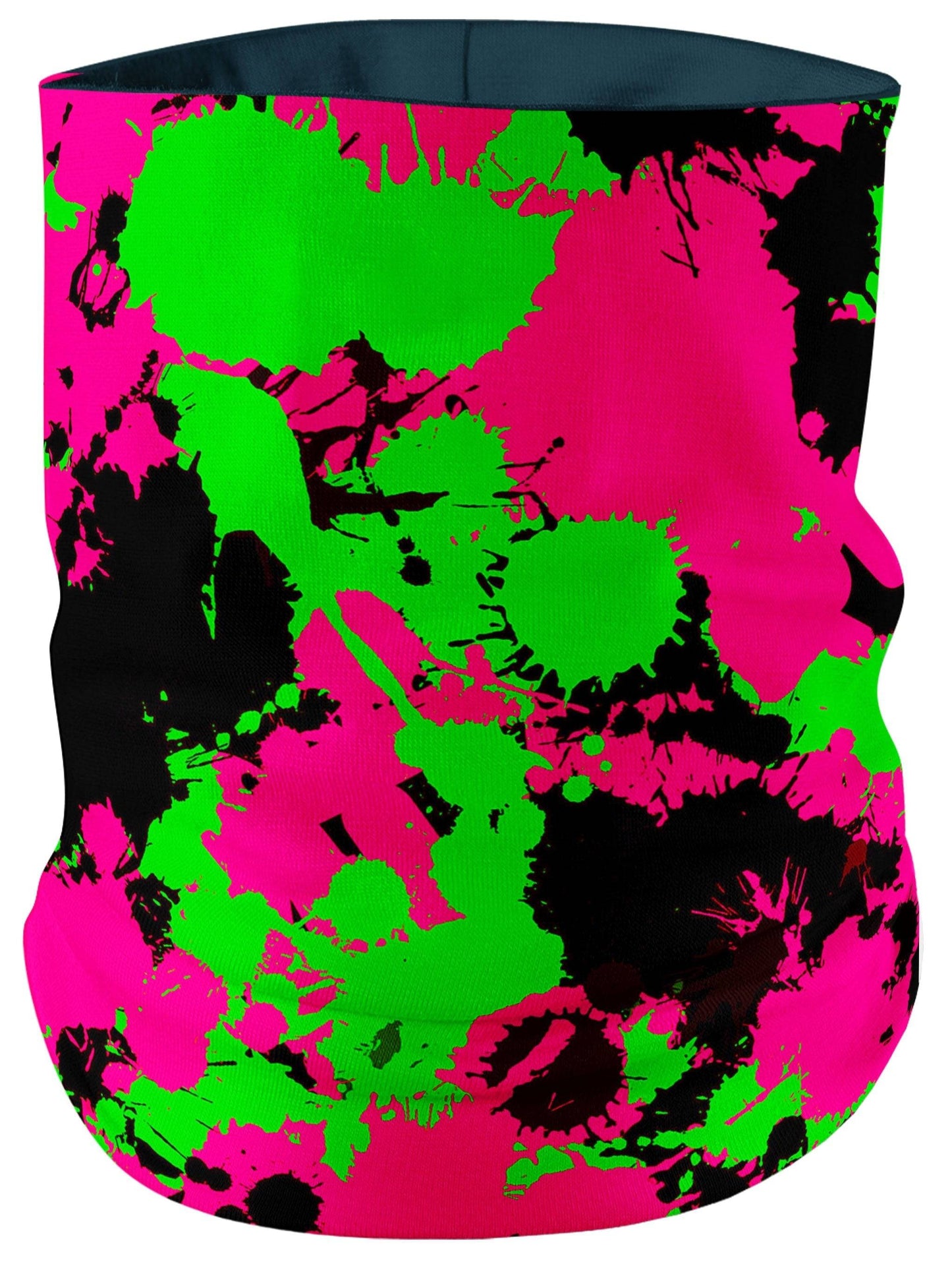 Pink Black and Green Paint Splatter Bandana Mask, Big Tex Funkadelic, | iEDM