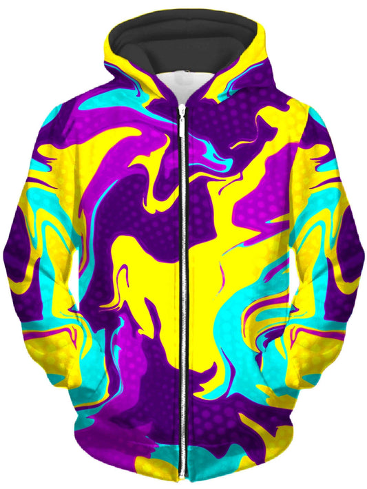 Psychic Bliss Unisex Zip-Up Hoodie, Big Tex Funkadelic, | iEDM