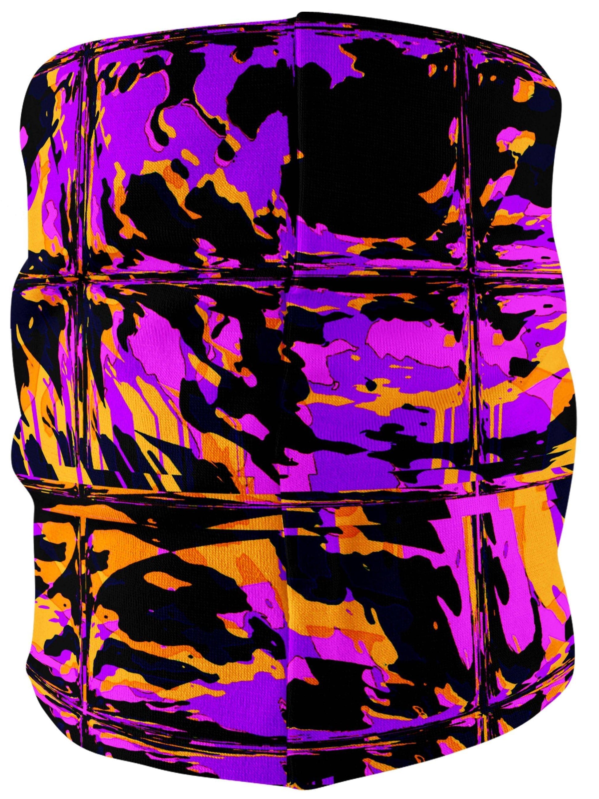 Purple Blackout Rave Glitch Bandana Mask, Big Tex Funkadelic, | iEDM