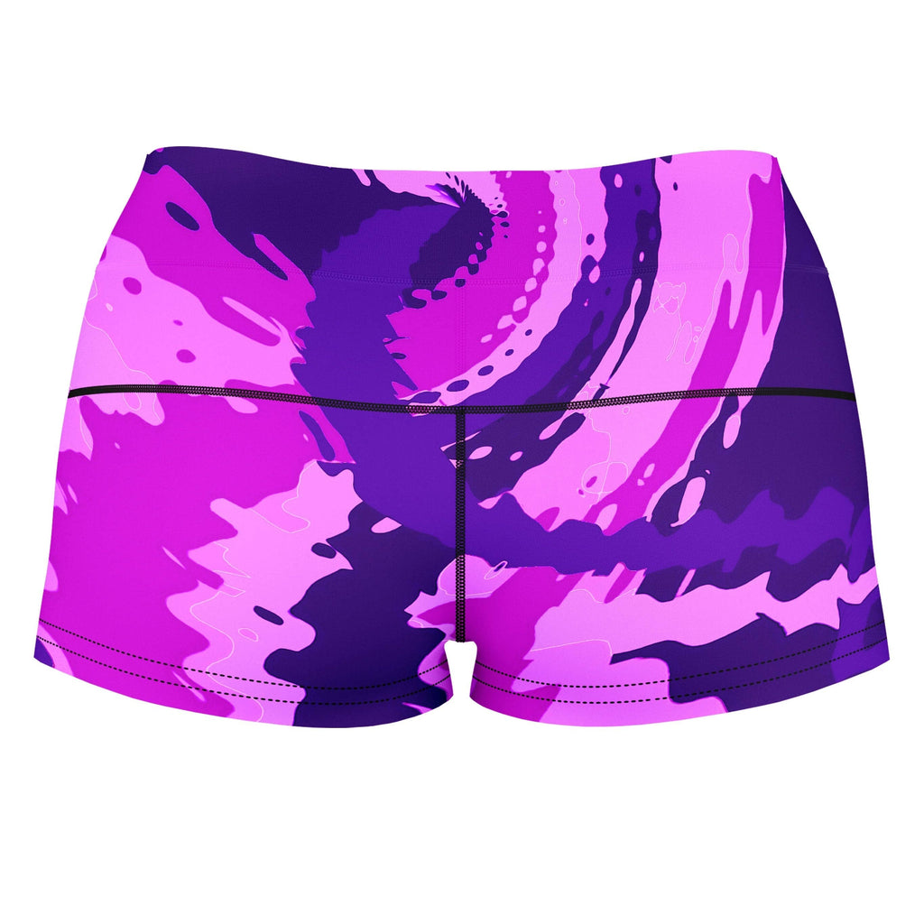 Purple Haze High-Waisted Women's Shorts, Big Tex Funkadelic, | iEDM