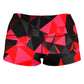 Red and Black Geo High-Waisted Women's Shorts, Big Tex Funkadelic, | iEDM