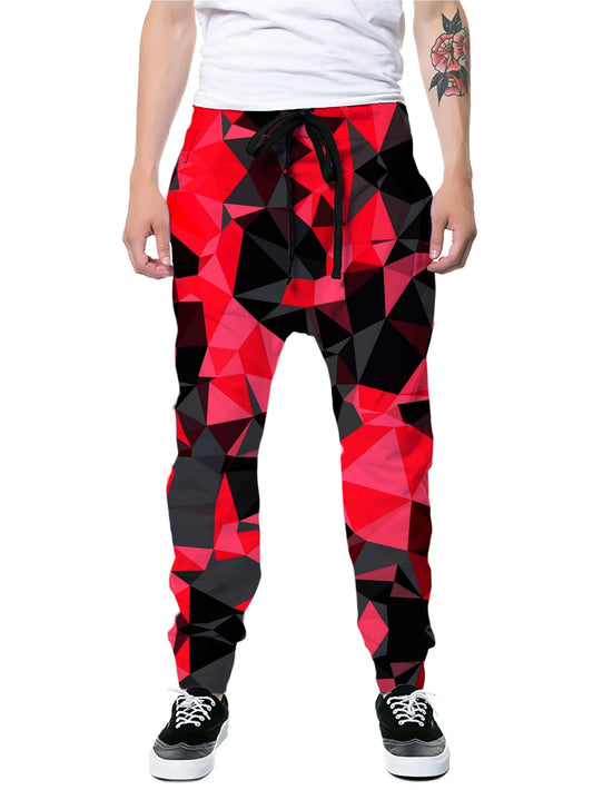 Red and Black Geo Joggers, Big Tex Funkadelic, | iEDM