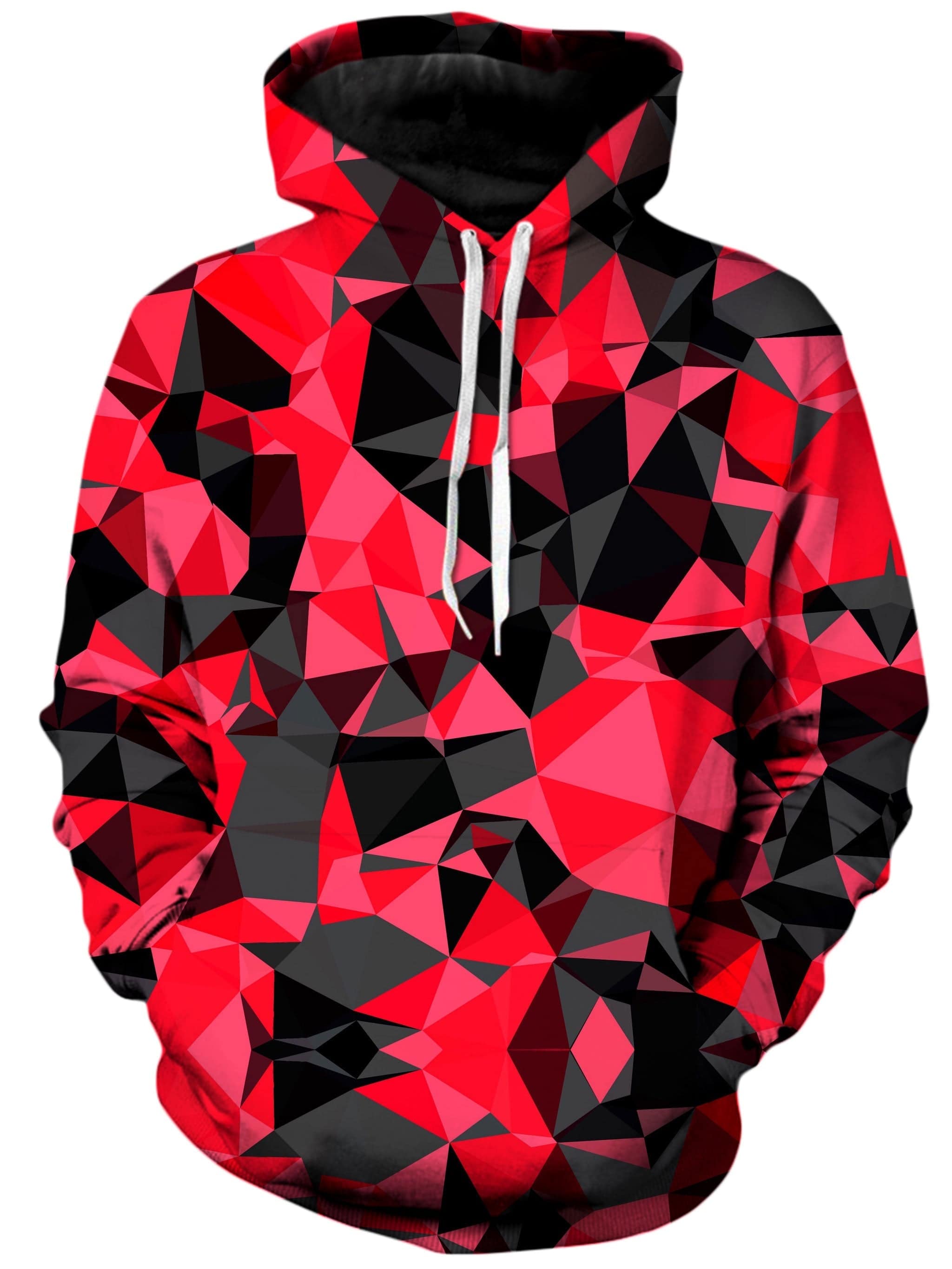 Red and Black Geo Unisex Hoodie – iEDM