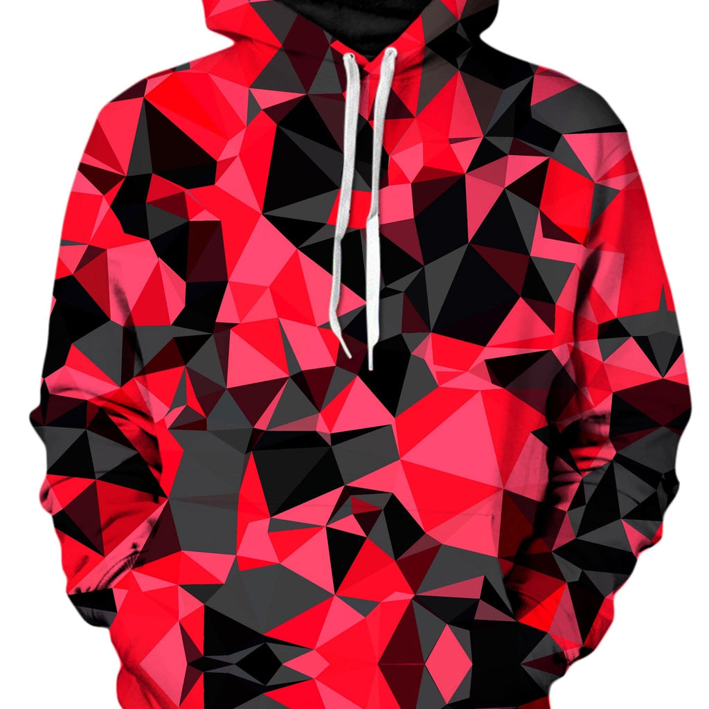 Red and Black Geo Unisex Hoodie, Big Tex Funkadelic, | iEDM