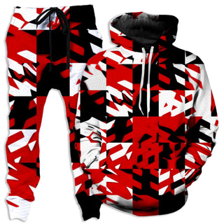 Big Tex Funkadelic - Red Digital Hoodie and Joggers Combo