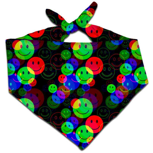 RGB Smile Glitch Bandana, Big Tex Funkadelic, | iEDM