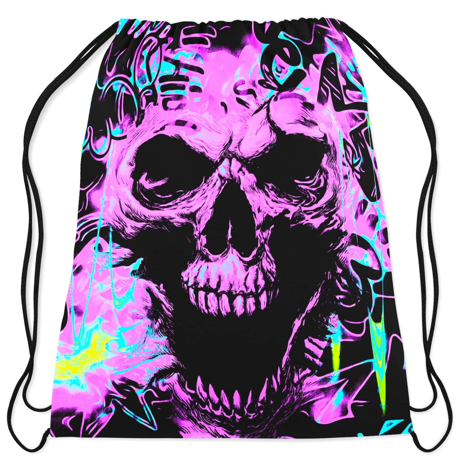 Skull Graffiti Drawstring Bag, Big Tex Funkadelic, | iEDM
