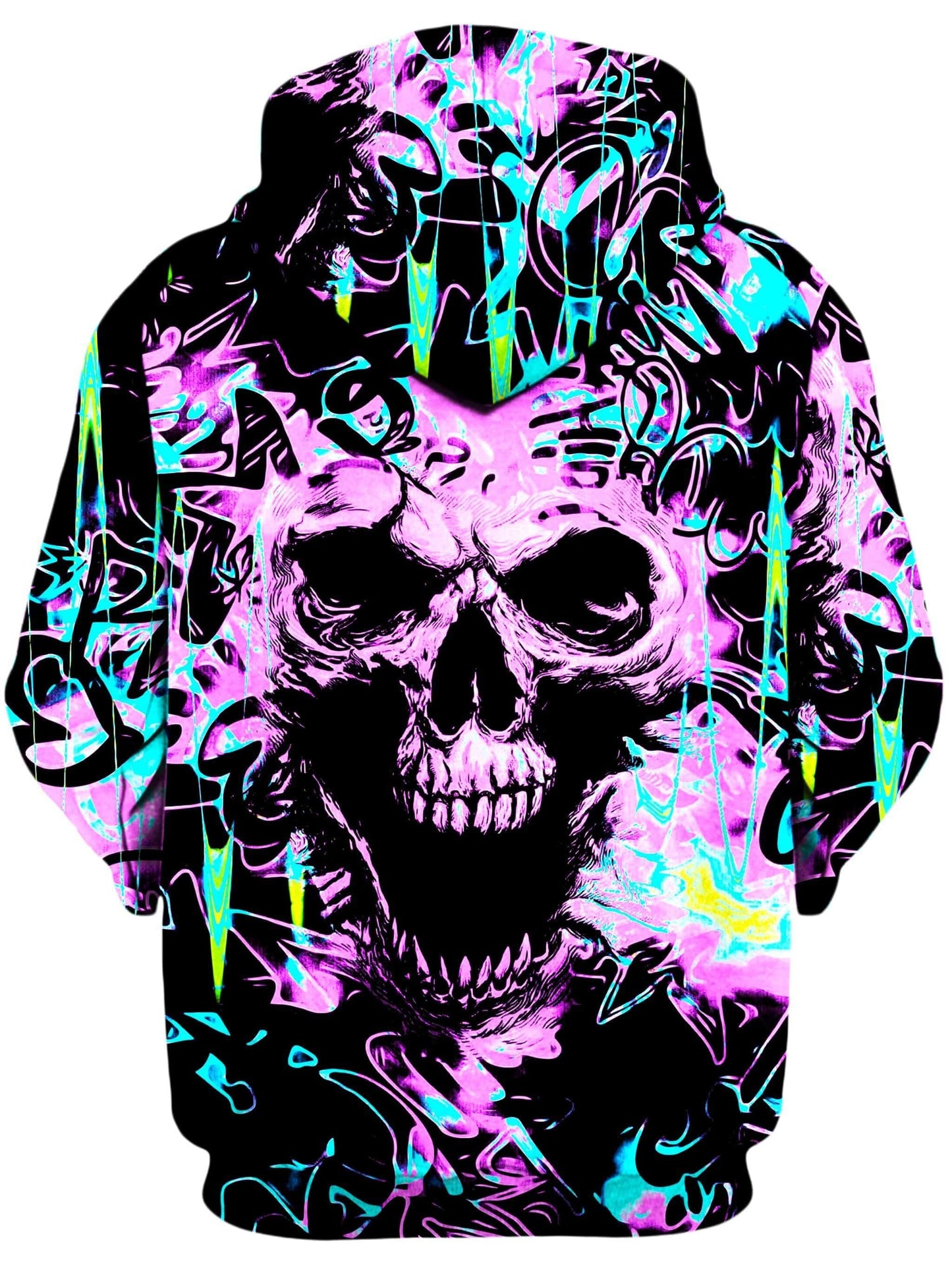 Skull Graffiti Unisex Zip-Up Hoodie, Big Tex Funkadelic, | iEDM