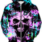 Skull Graffiti Unisex Zip-Up Hoodie, Big Tex Funkadelic, | iEDM