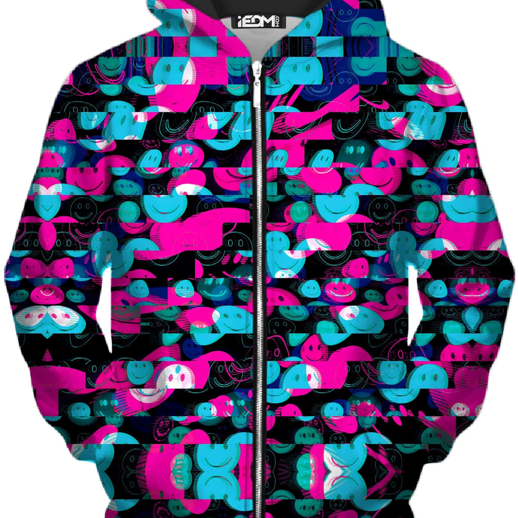 Smiles of Nightmares Past Unisex Zip-Up Hoodie, Big Tex Funkadelic, | iEDM