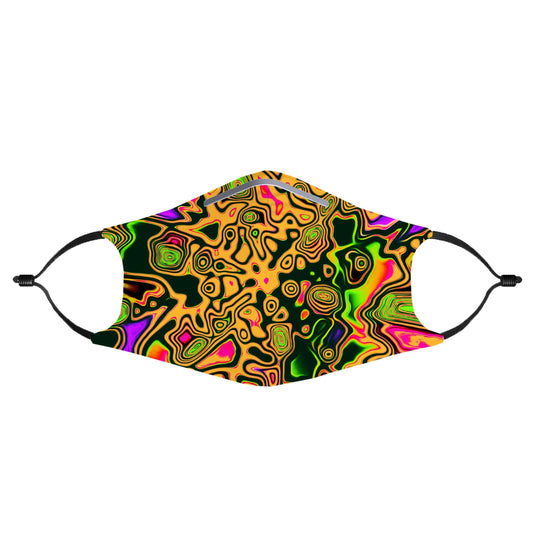 Splash of the 90s Face Mask With (4) PM 2.5 Carbon Inserts, Big Tex Funkadelic, | iEDM