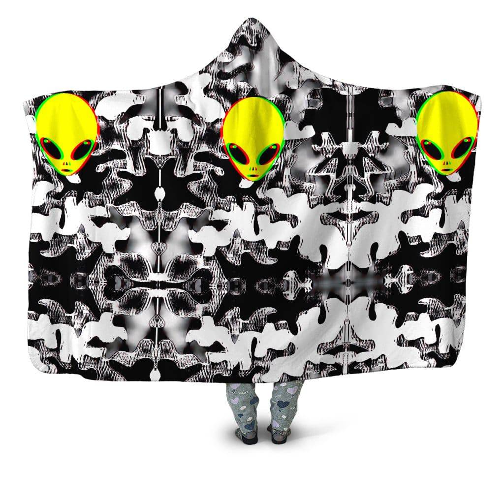 Trippy Alien Hooded Blanket, Big Tex Funkadelic, | iEDM