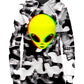 Big Tex Funkadelic Trippy Alien Hoodie Dress - iEDM