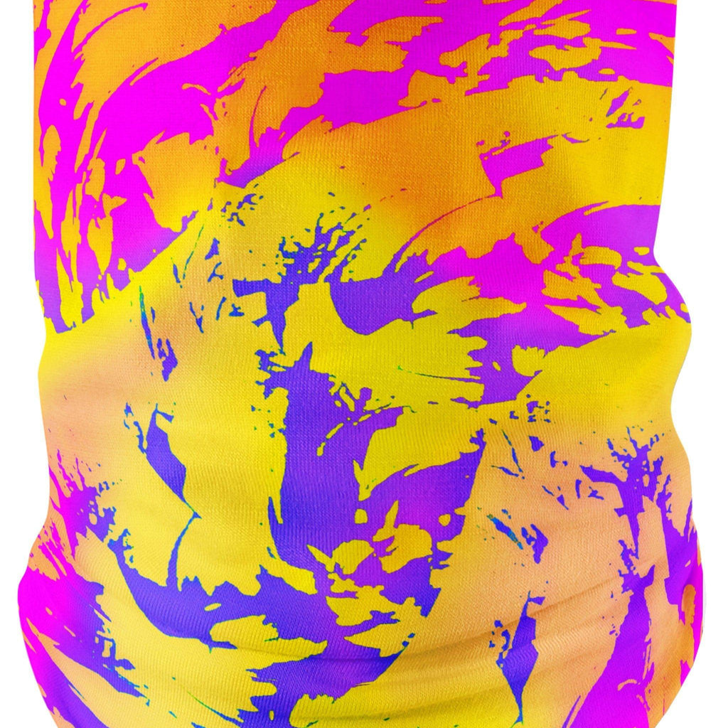 Tropical Ombre Paint Splatter Graffiti Bandana Mask, Big Tex Funkadelic, | iEDM