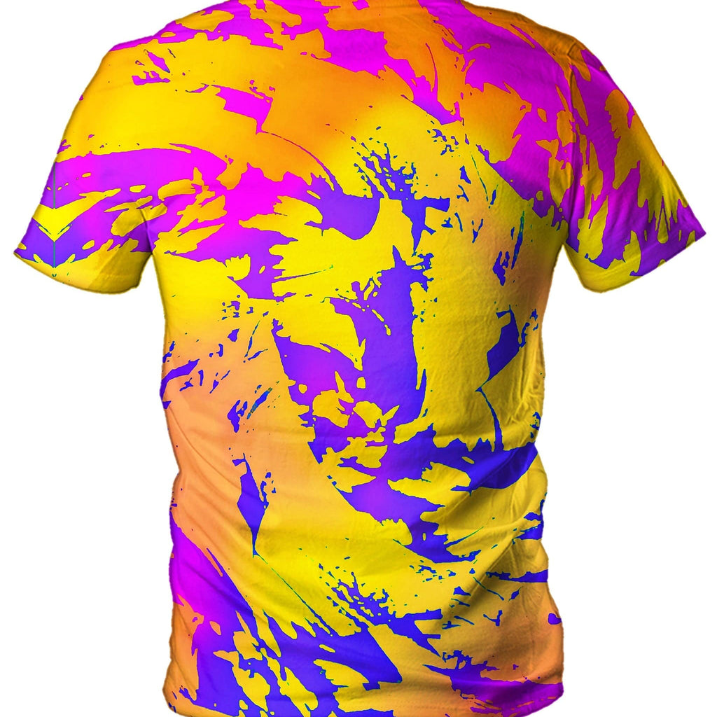 Tropical Ombre Paint Splatter Graffiti Men's T-Shirt, Big Tex Funkadelic, | iEDM