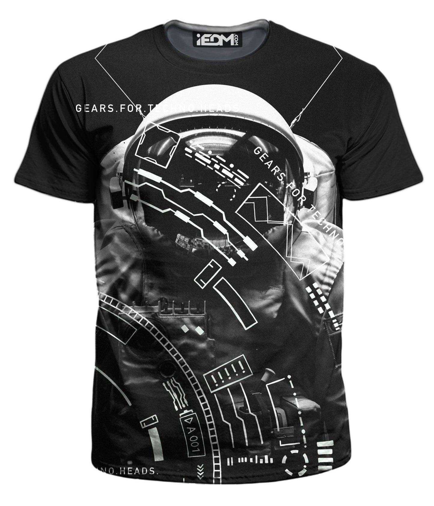 Gears For Techno Heads Men's T-Shirt, Blacknote, | iEDM