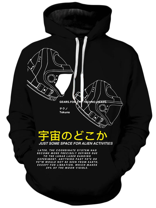 Space Man Unisex Hoodie, Blacknote, | iEDM