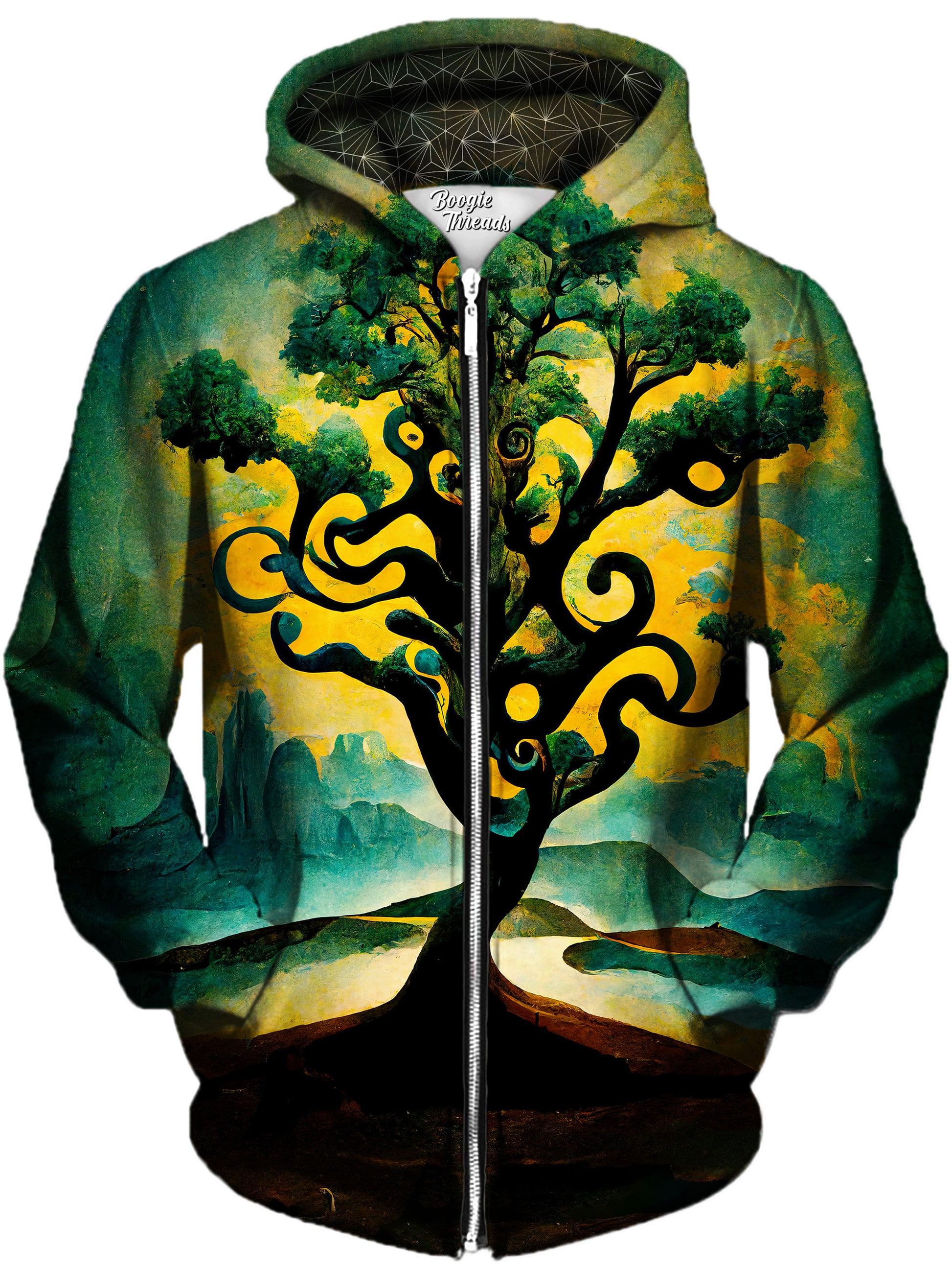Brilliant Beauty Unisex Zip-Up Hoodie, Gratefully Dyed, | iEDM