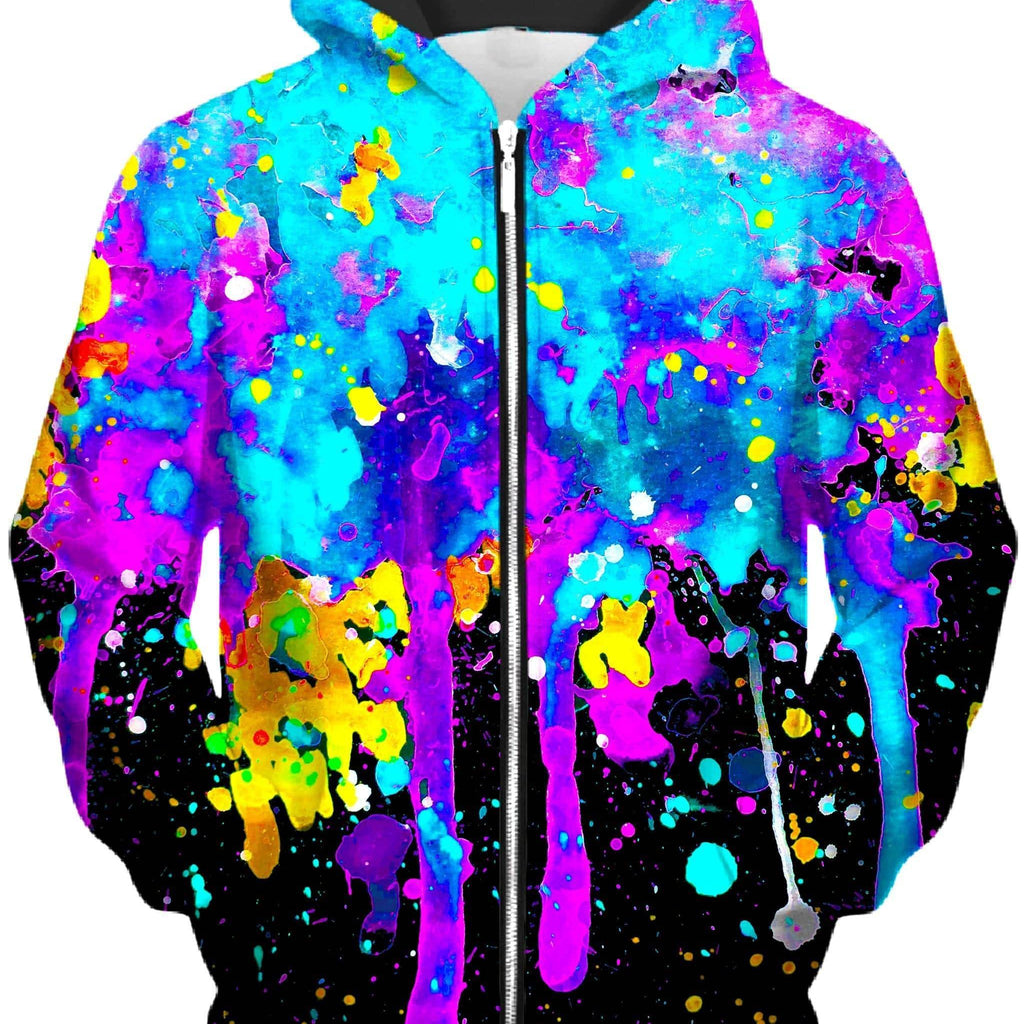 Abstract Unisex Zip-Up Hoodie, BrizBazaar, | iEDM