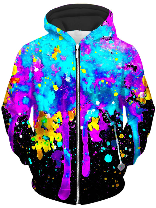 Abstract Unisex Zip-Up Hoodie, BrizBazaar, | iEDM