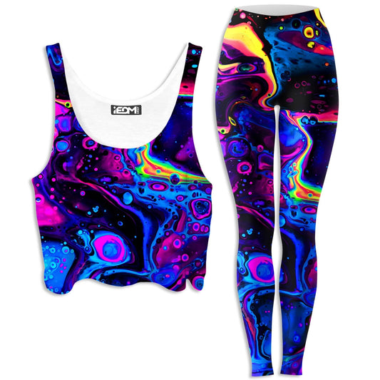 Acid Bath Crop Top and Leggings Combo, BrizBazaar, | iEDM