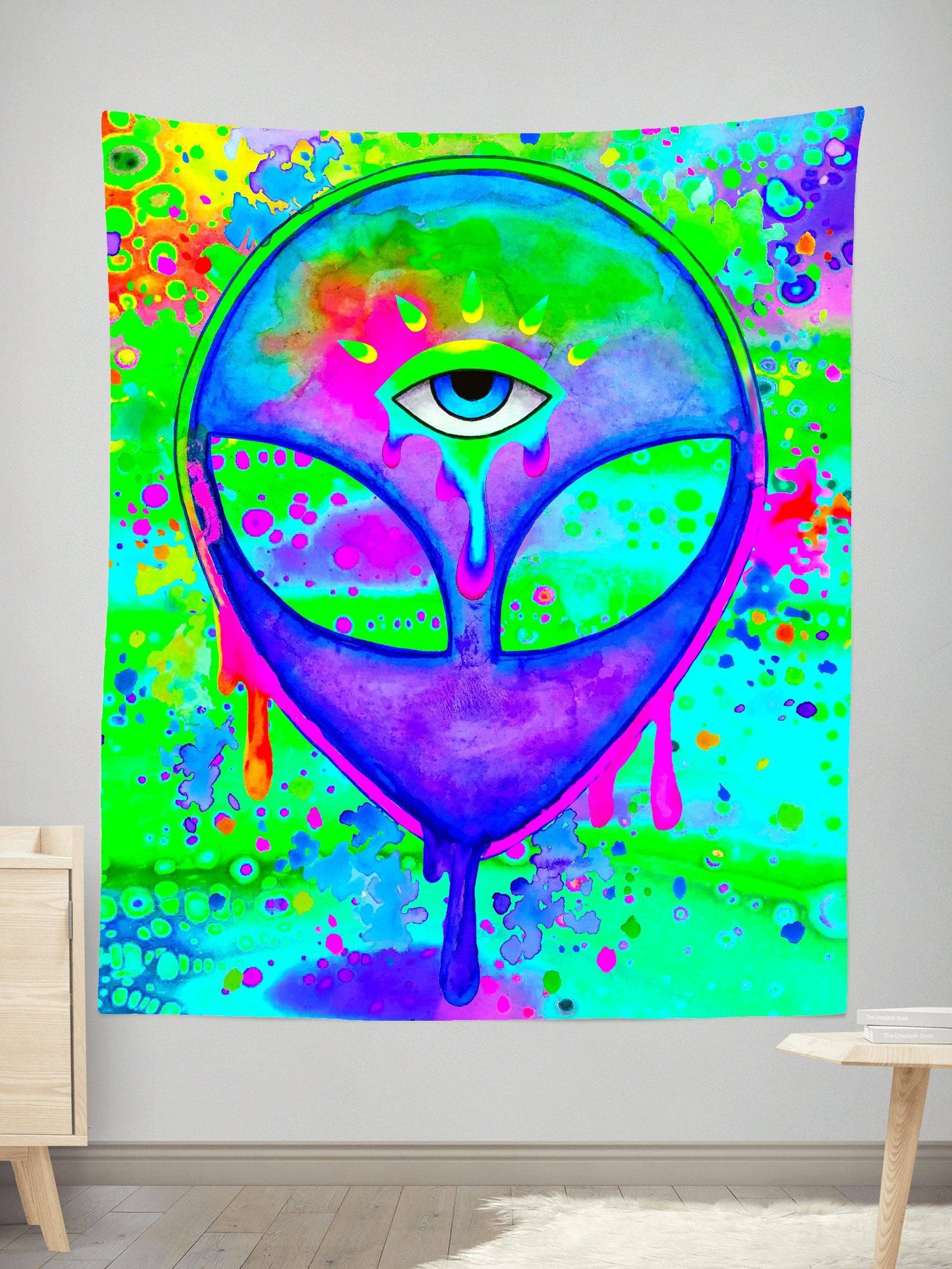Alien Melt Purple Tapestry, BrizBazaar, | iEDM