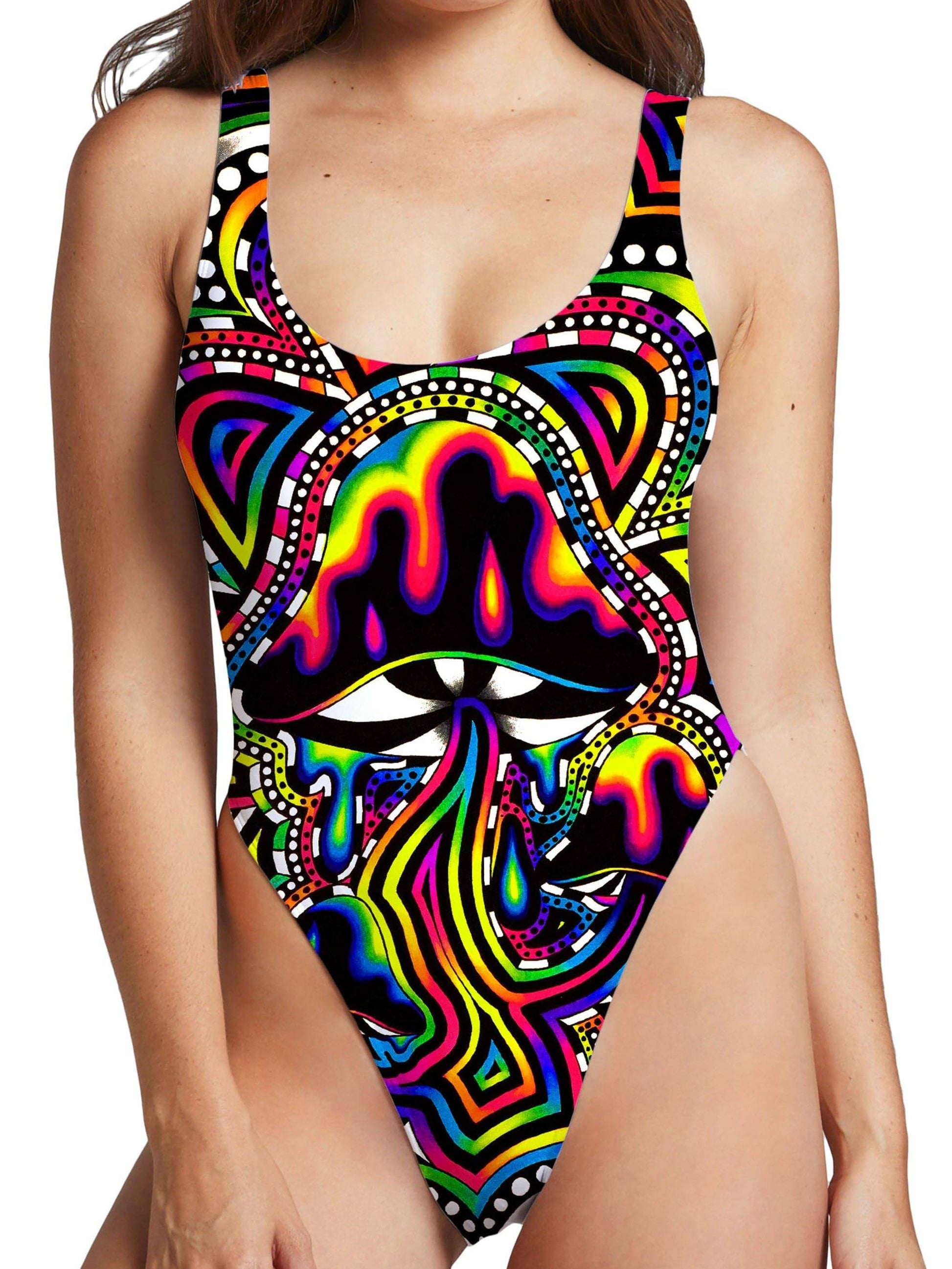 Briz Shroomz High Cut One-Piece Swimsuit, BrizBazaar, | iEDM