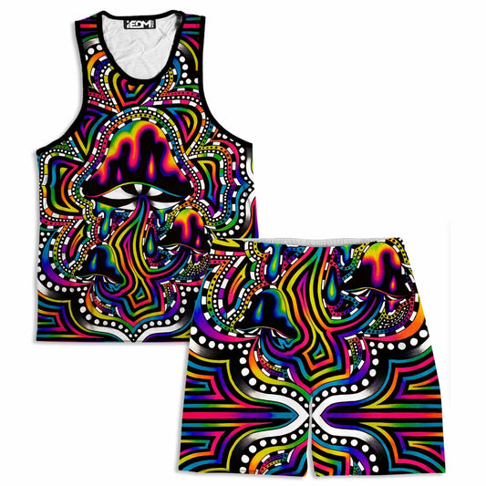 Briz Shroomz Men's Tank and Shorts Combo, BrizBazaar, | iEDM