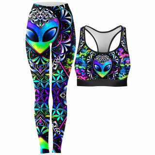BrizBazaar - Conscious Cosmos Rave Bra and Leggings Combo