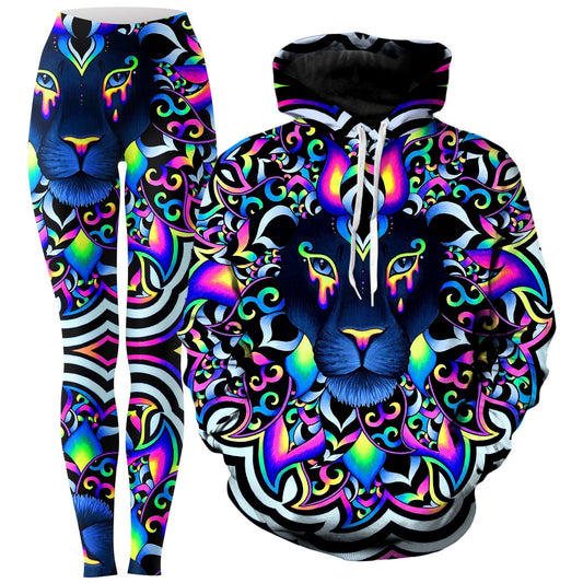 Electric Lion Hoodie and Leggings Combo, BrizBazaar, | iEDM
