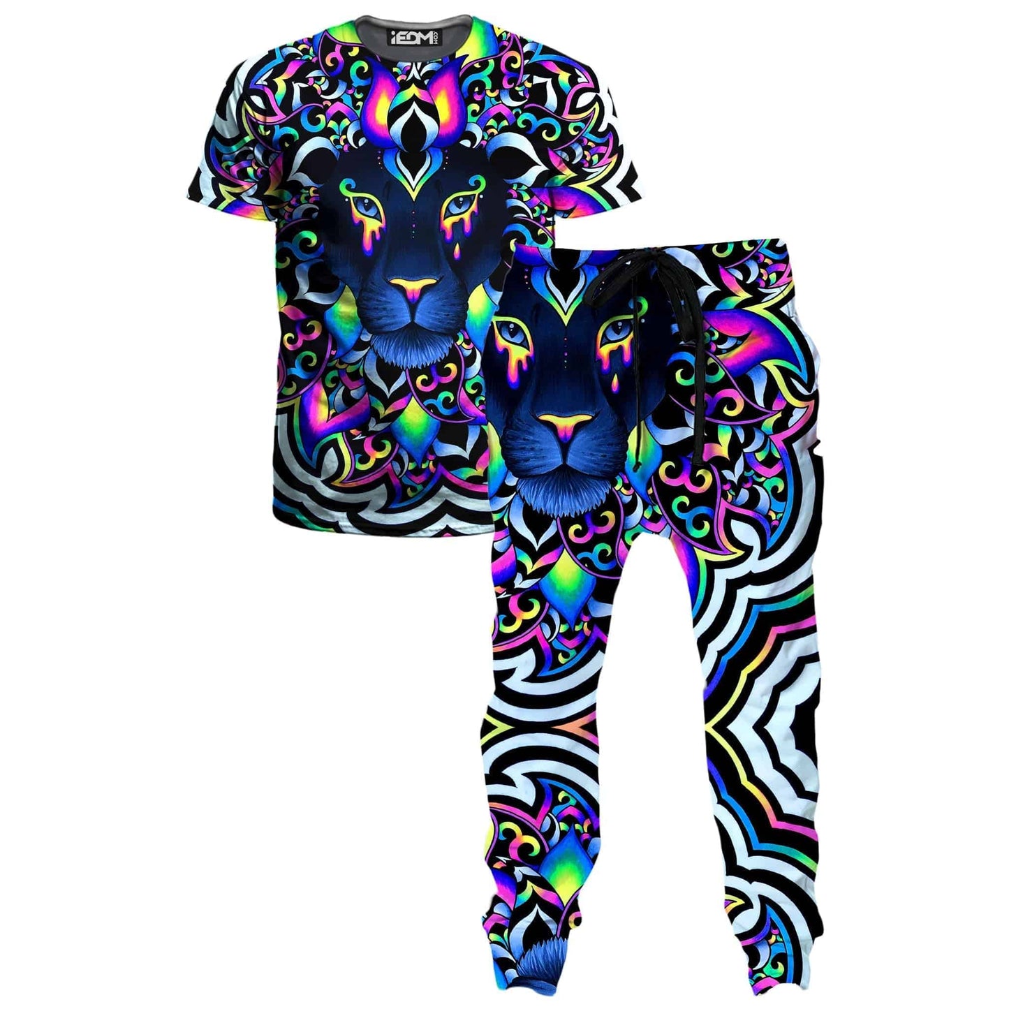 Electric Lion T-Shirt and Joggers Combo, BrizBazaar, | iEDM