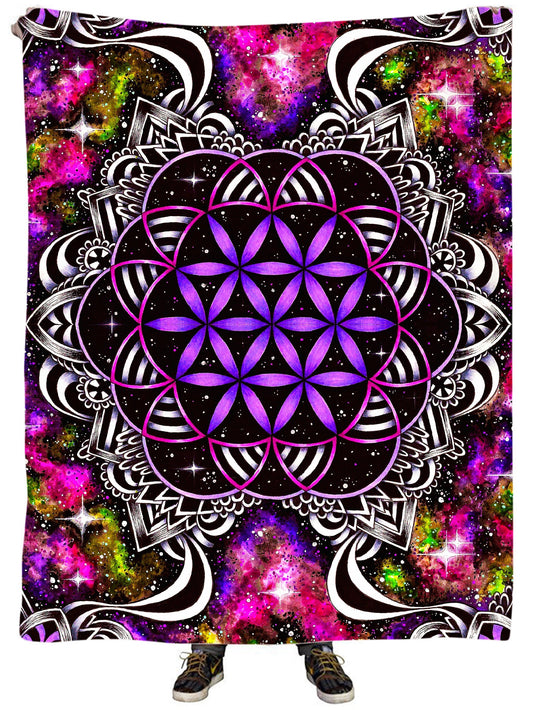 BrizBazaar Flower of Life Plush Blanket