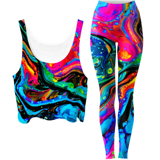 Funkadelic Crop Top and Leggings Combo, BrizBazaar, | iEDM