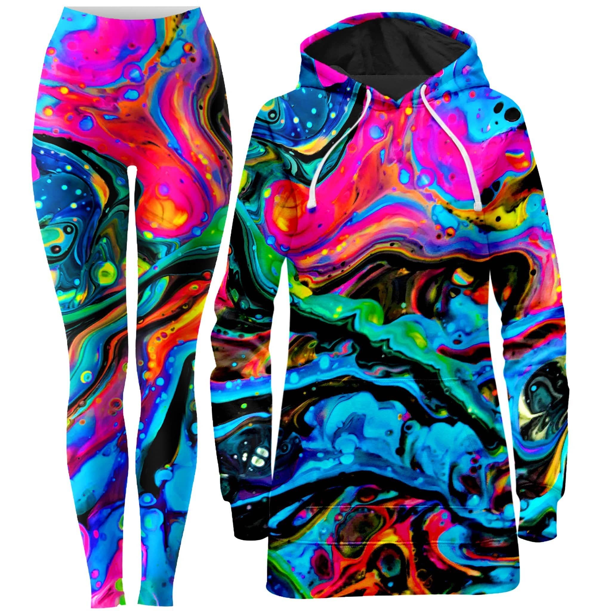 Funkadelic Hoodie Dress and Leggings Combo – iEDM